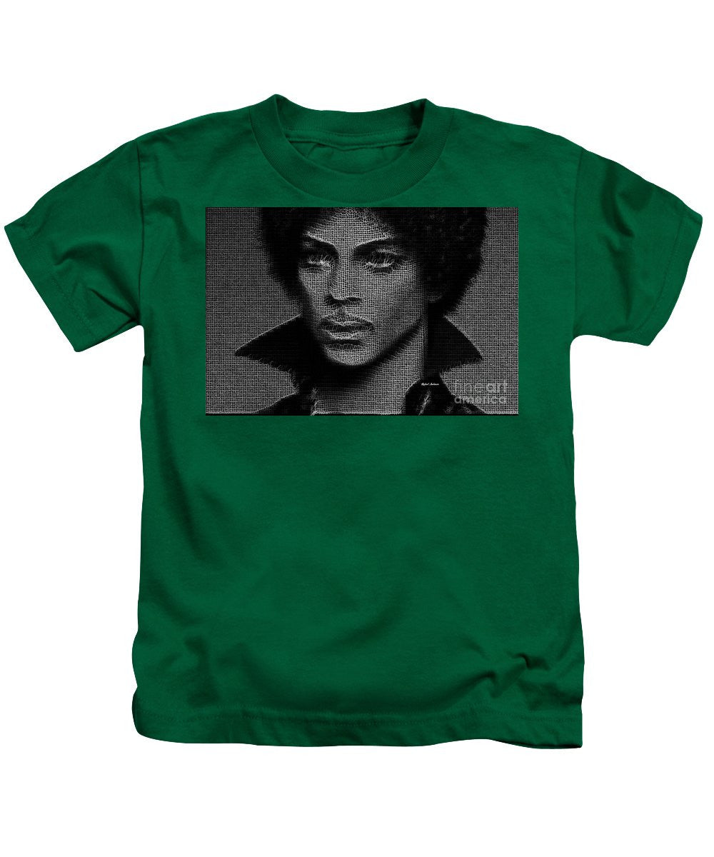 Kids T-Shirt - Prince - Tribute In Black And White