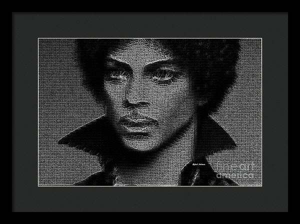 Impression encadrée - Prince - Hommage en noir et blanc