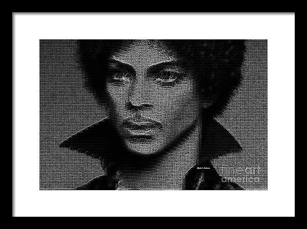 Impression encadrée - Prince - Hommage en noir et blanc