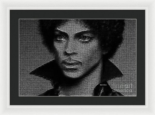 Impression encadrée - Prince - Hommage en noir et blanc