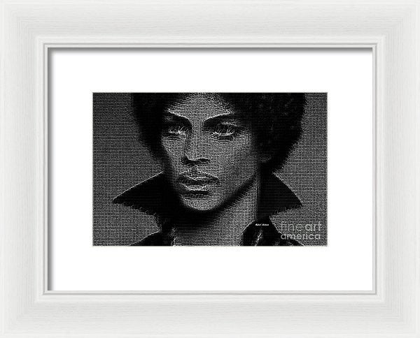 Impression encadrée - Prince - Hommage en noir et blanc