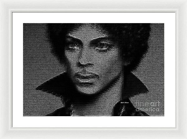 Impression encadrée - Prince - Hommage en noir et blanc