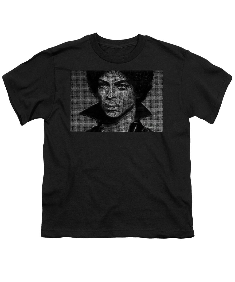 Youth T-Shirt - Prince - Tribute In Black And White