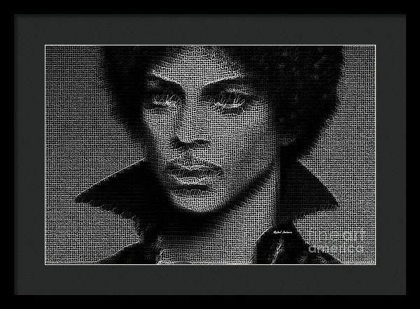 Impression encadrée - Prince - Hommage en noir et blanc