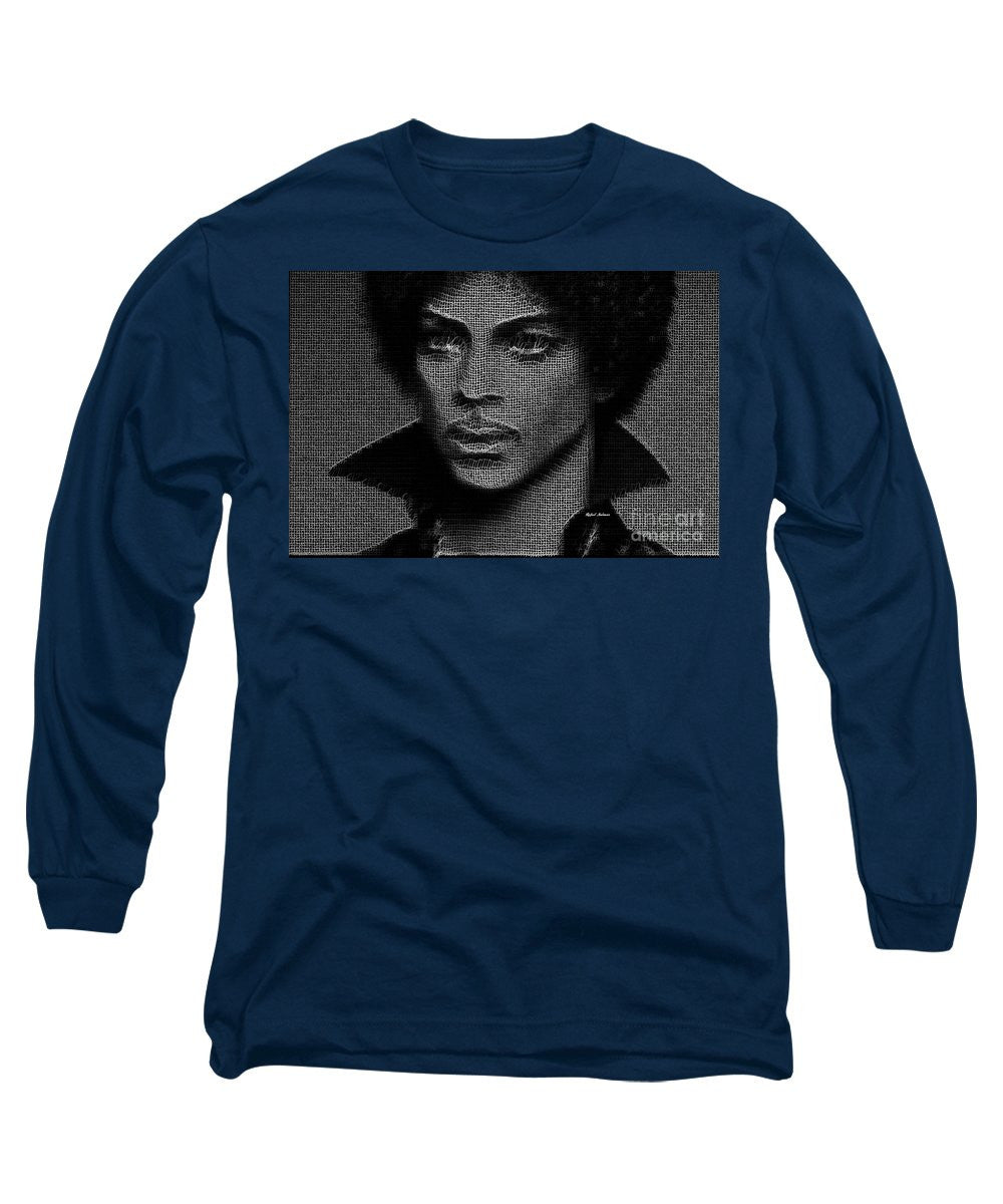 Long Sleeve T-Shirt - Prince - Tribute In Black And White