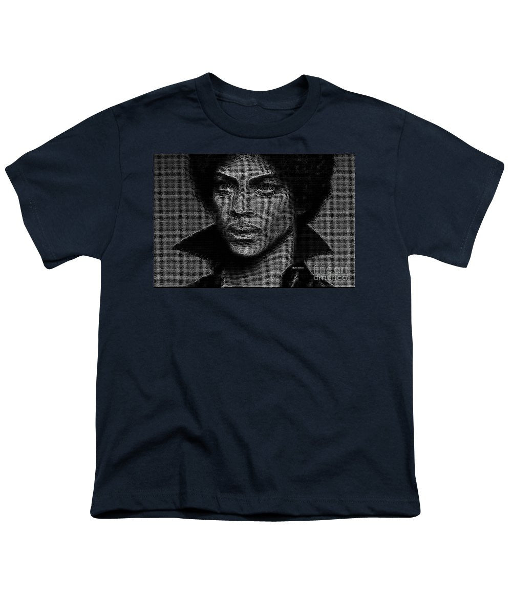 Youth T-Shirt - Prince - Tribute In Black And White