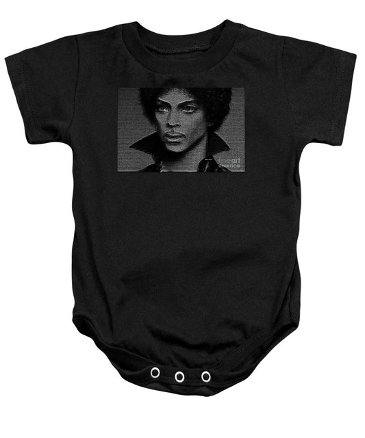 Grenouillère pour bébé - Prince - Hommage en noir et blanc