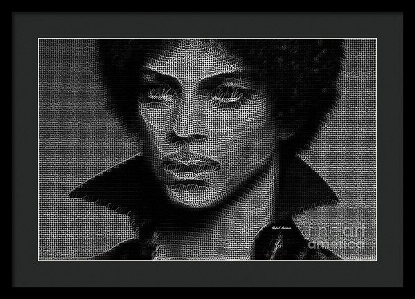 Impression encadrée - Prince - Hommage en noir et blanc