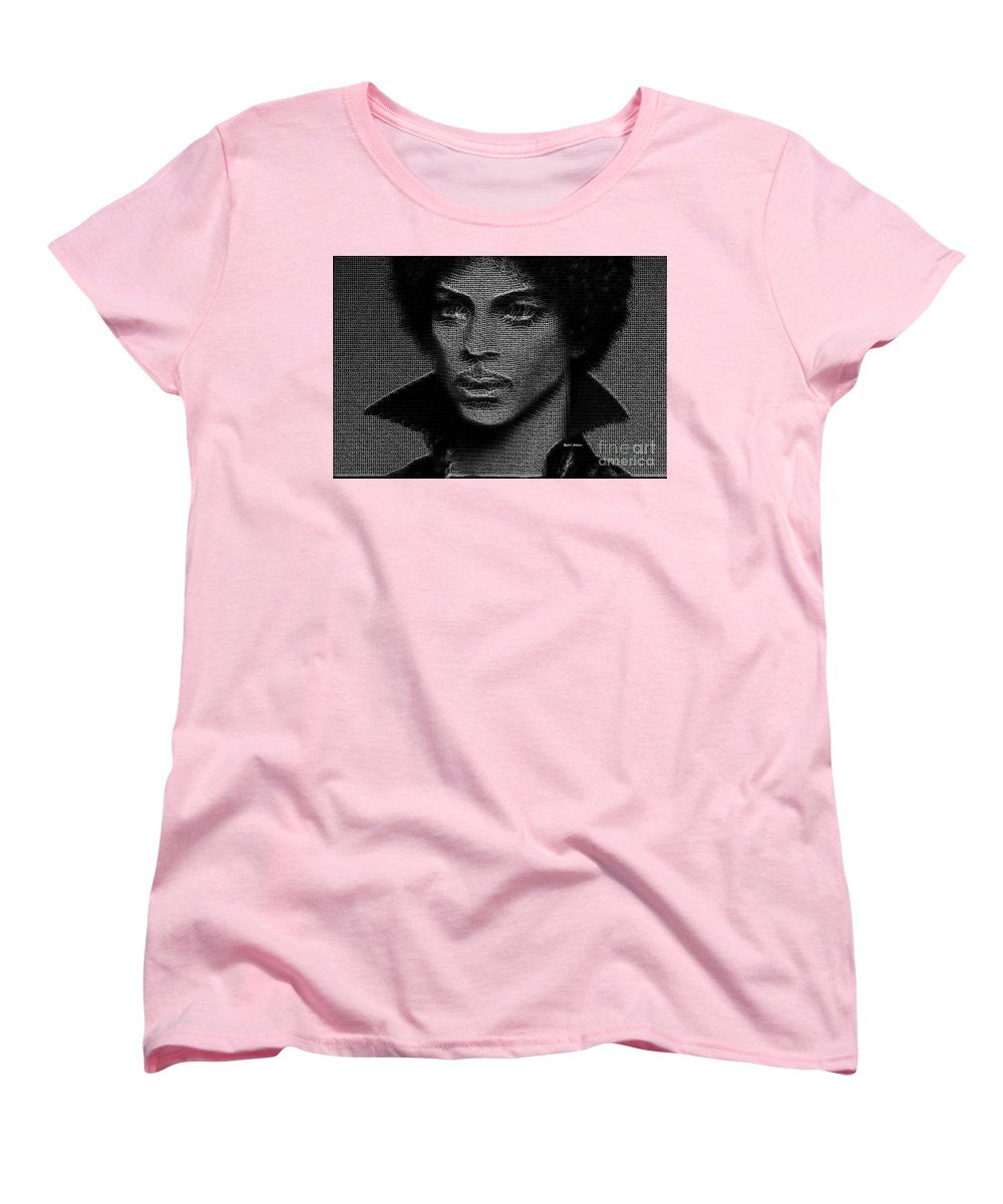 Women's T-Shirt (Standard Cut) - Prince - Tribute In Black And White