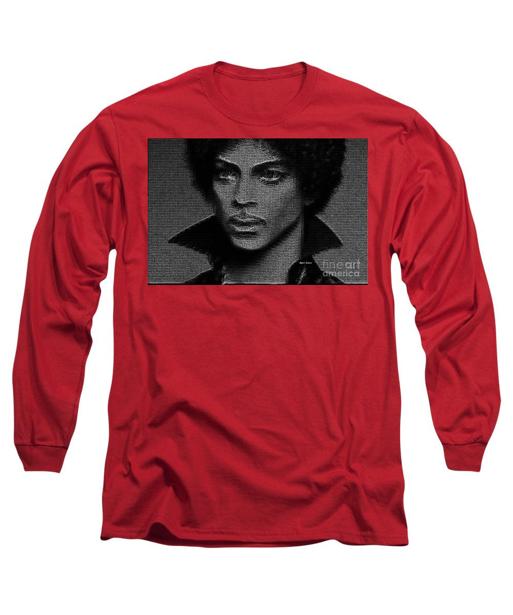 Long Sleeve T-Shirt - Prince - Tribute In Black And White