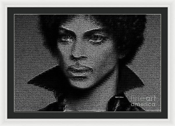 Impression encadrée - Prince - Hommage en noir et blanc