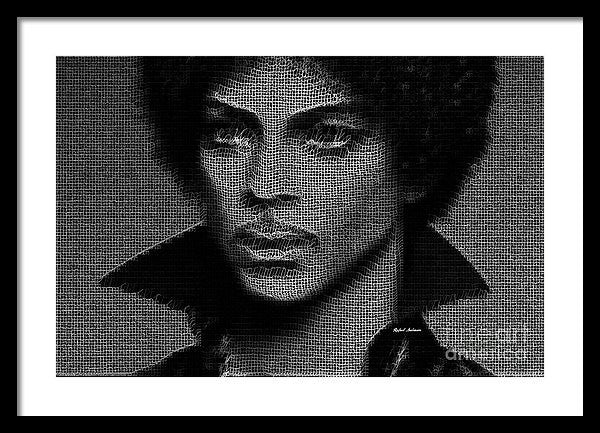 Impression encadrée - Prince - Hommage en noir et blanc