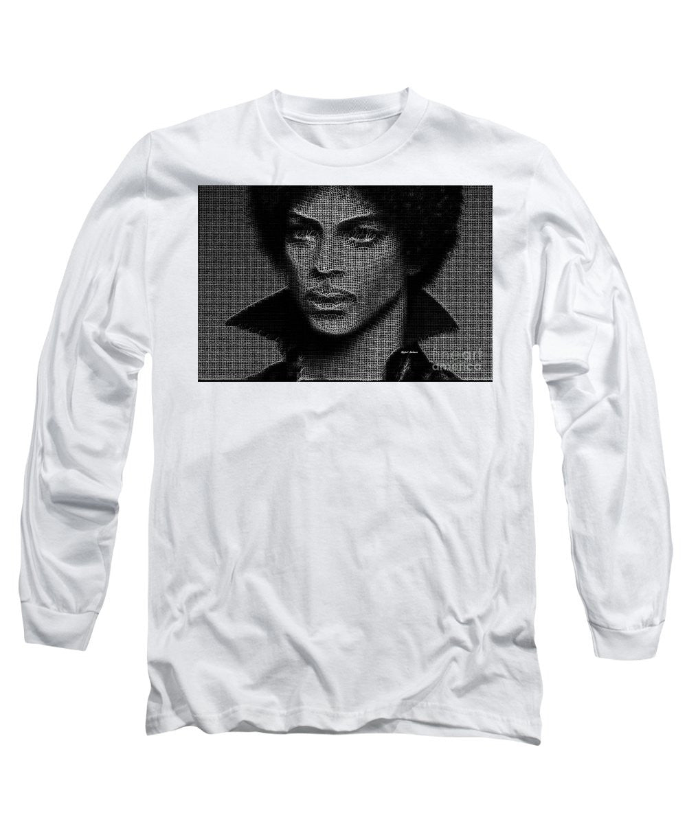 Long Sleeve T-Shirt - Prince - Tribute In Black And White