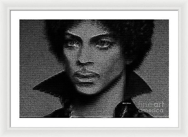 Impression encadrée - Prince - Hommage en noir et blanc