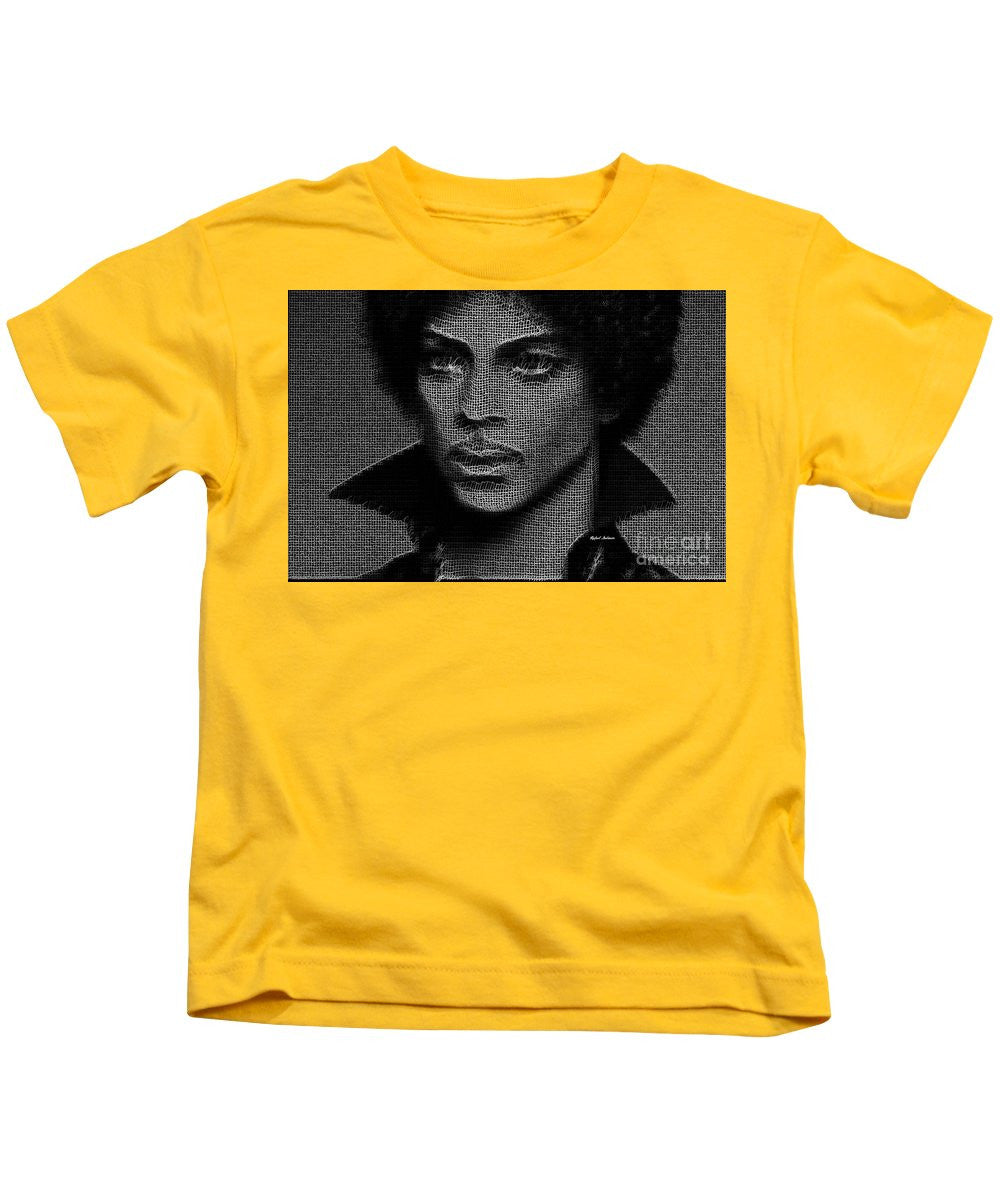 Kids T-Shirt - Prince - Tribute In Black And White