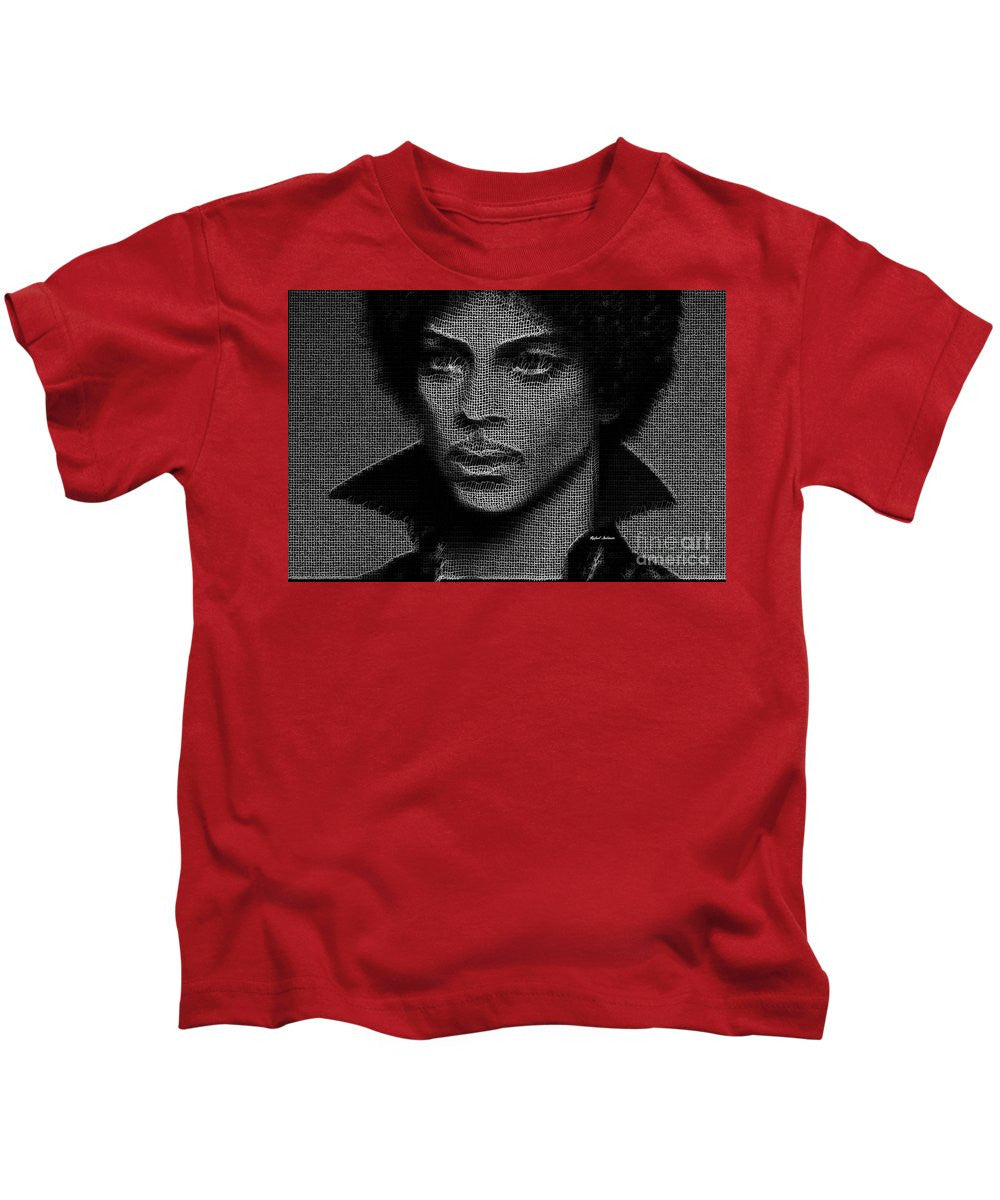 Kids T-Shirt - Prince - Tribute In Black And White