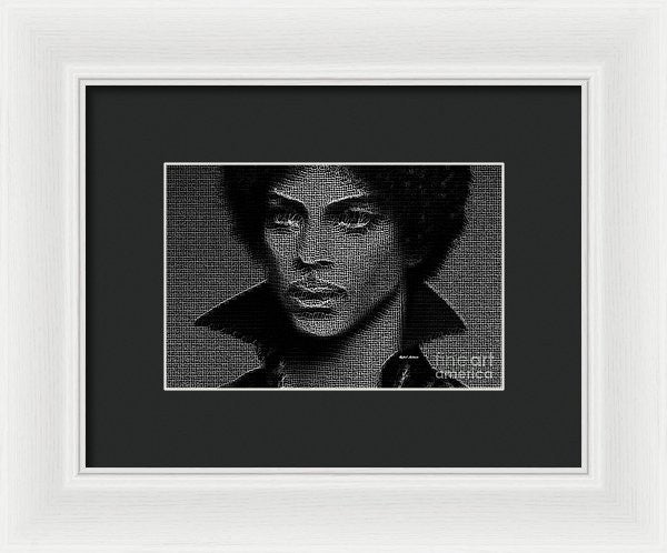 Impression encadrée - Prince - Hommage en noir et blanc