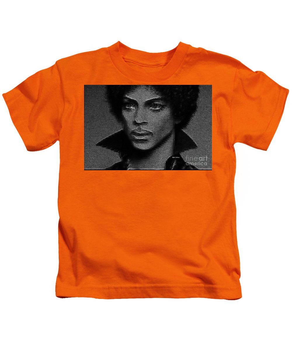 Kids T-Shirt - Prince - Tribute In Black And White