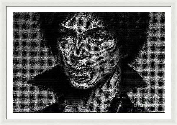 Impression encadrée - Prince - Hommage en noir et blanc