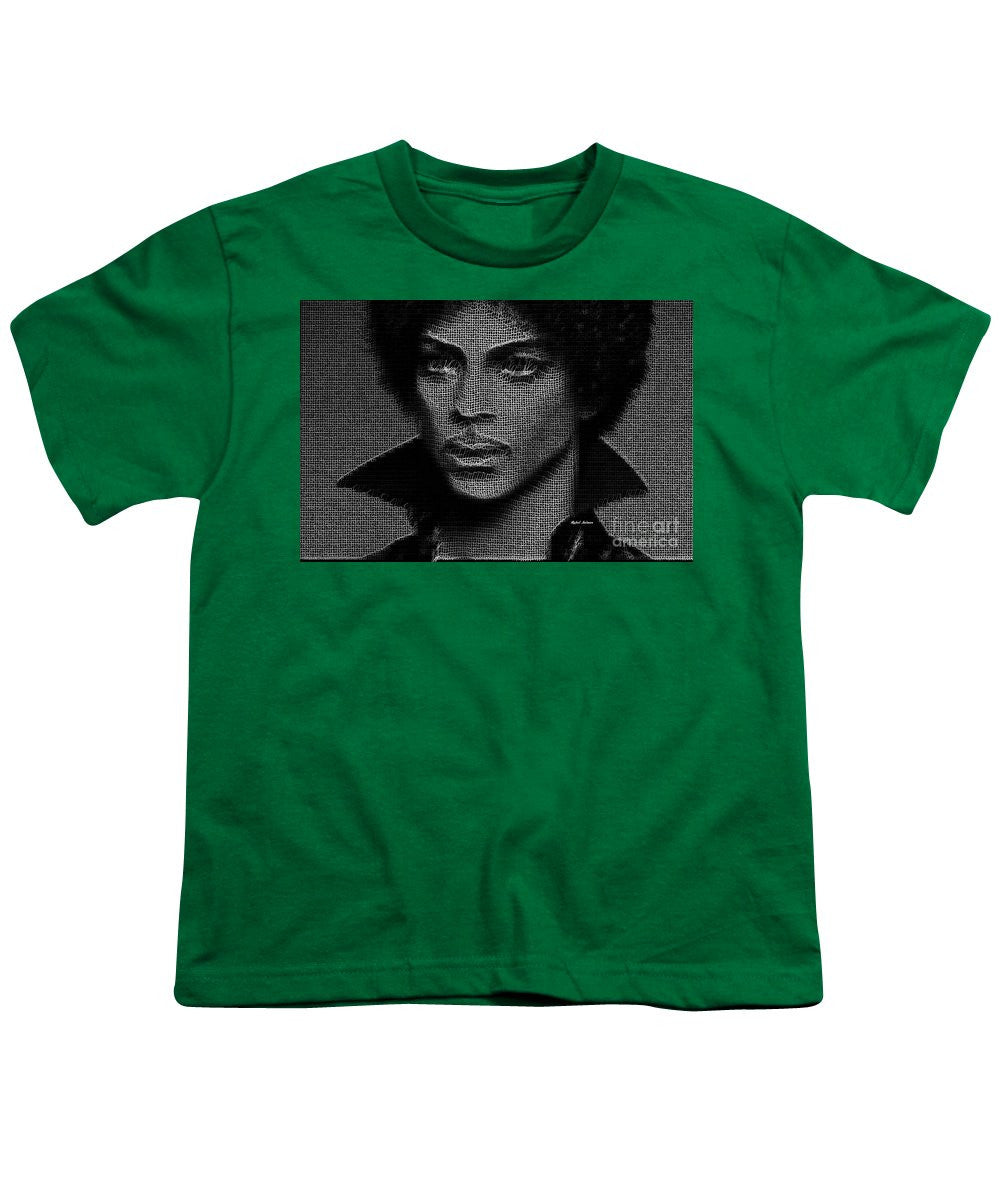 Youth T-Shirt - Prince - Tribute In Black And White