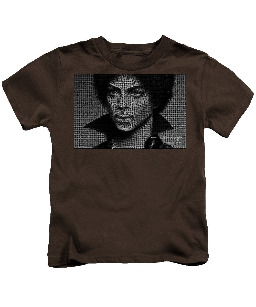 Kids T-Shirt - Prince - Tribute In Black And White