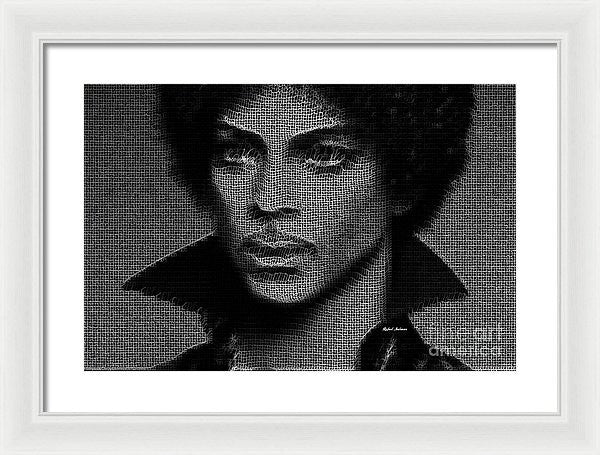 Impression encadrée - Prince - Hommage en noir et blanc