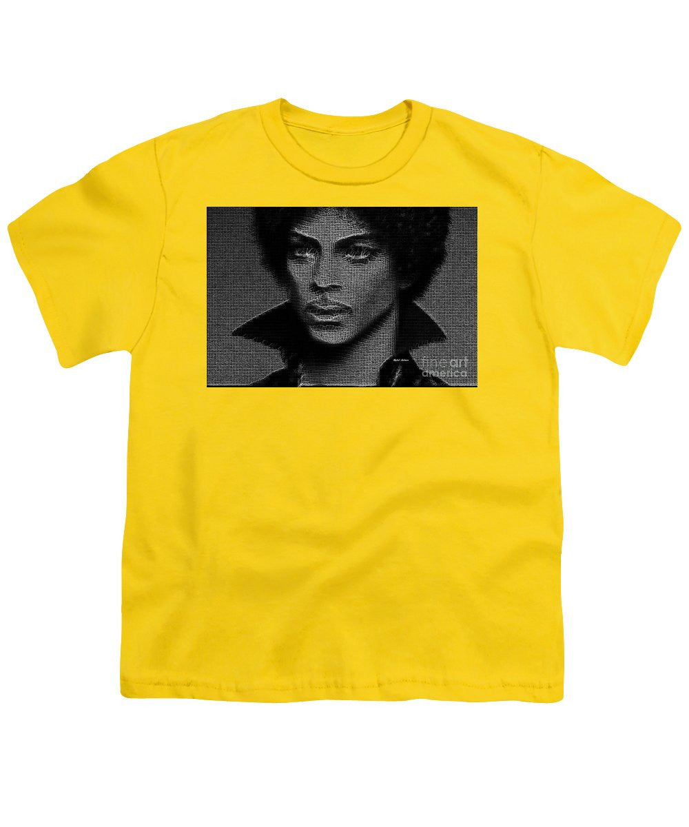 Youth T-Shirt - Prince - Tribute In Black And White