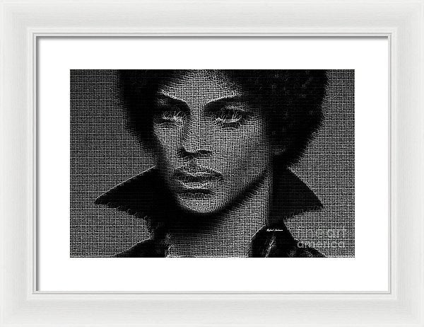 Impression encadrée - Prince - Hommage en noir et blanc