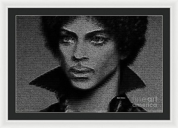 Impression encadrée - Prince - Hommage en noir et blanc