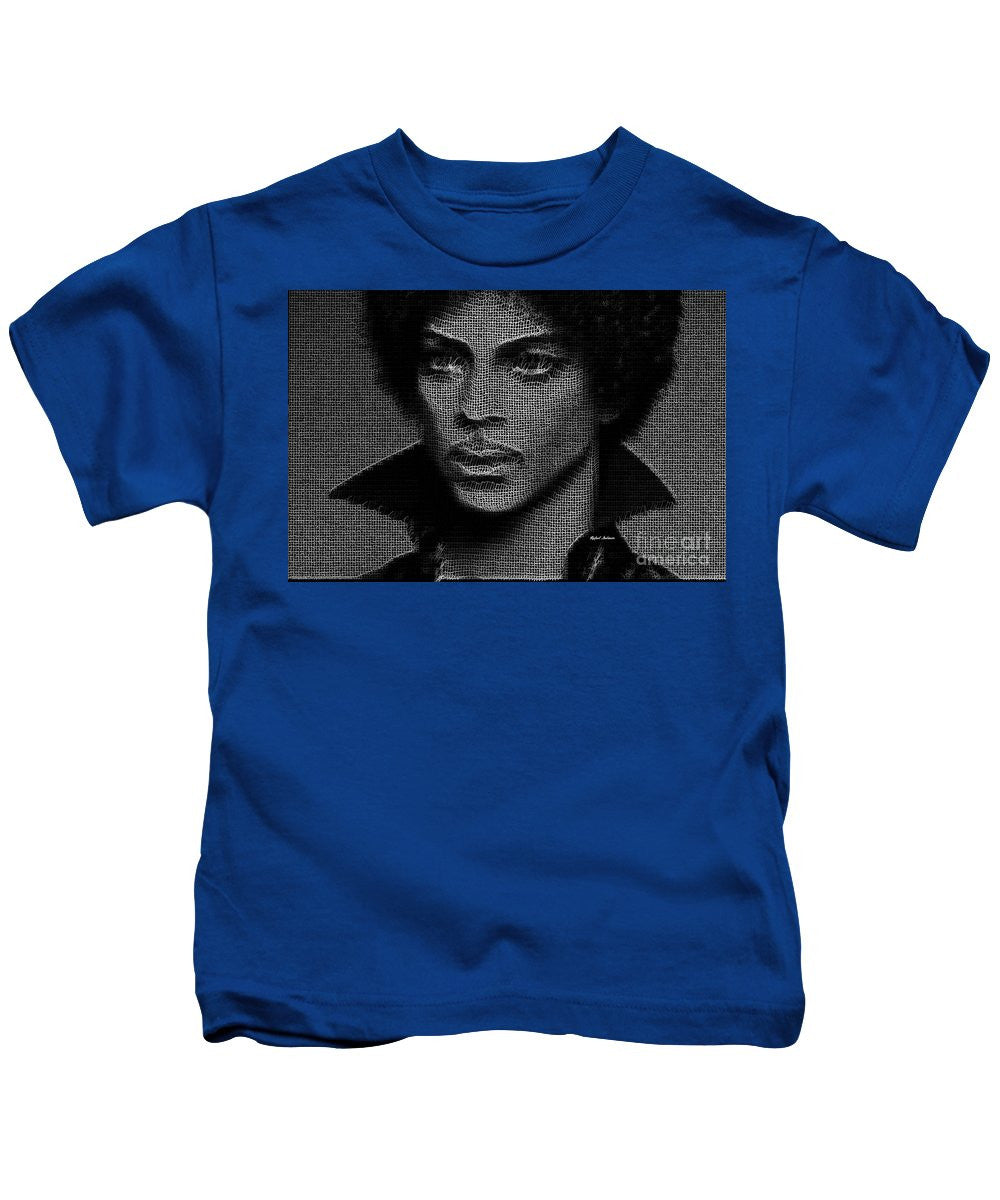 Kids T-Shirt - Prince - Tribute In Black And White