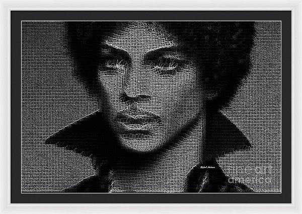 Impression encadrée - Prince - Hommage en noir et blanc