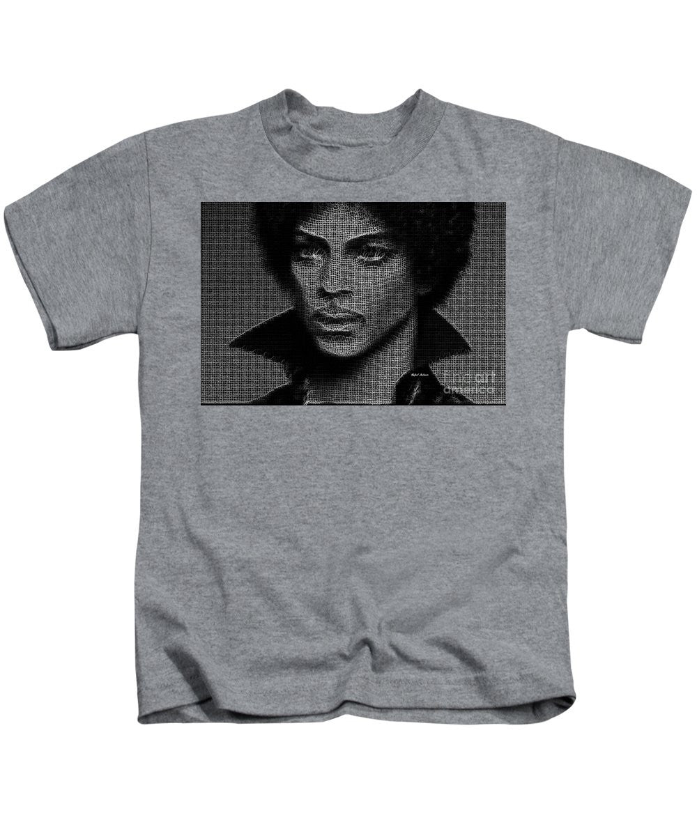 Kids T-Shirt - Prince - Tribute In Black And White