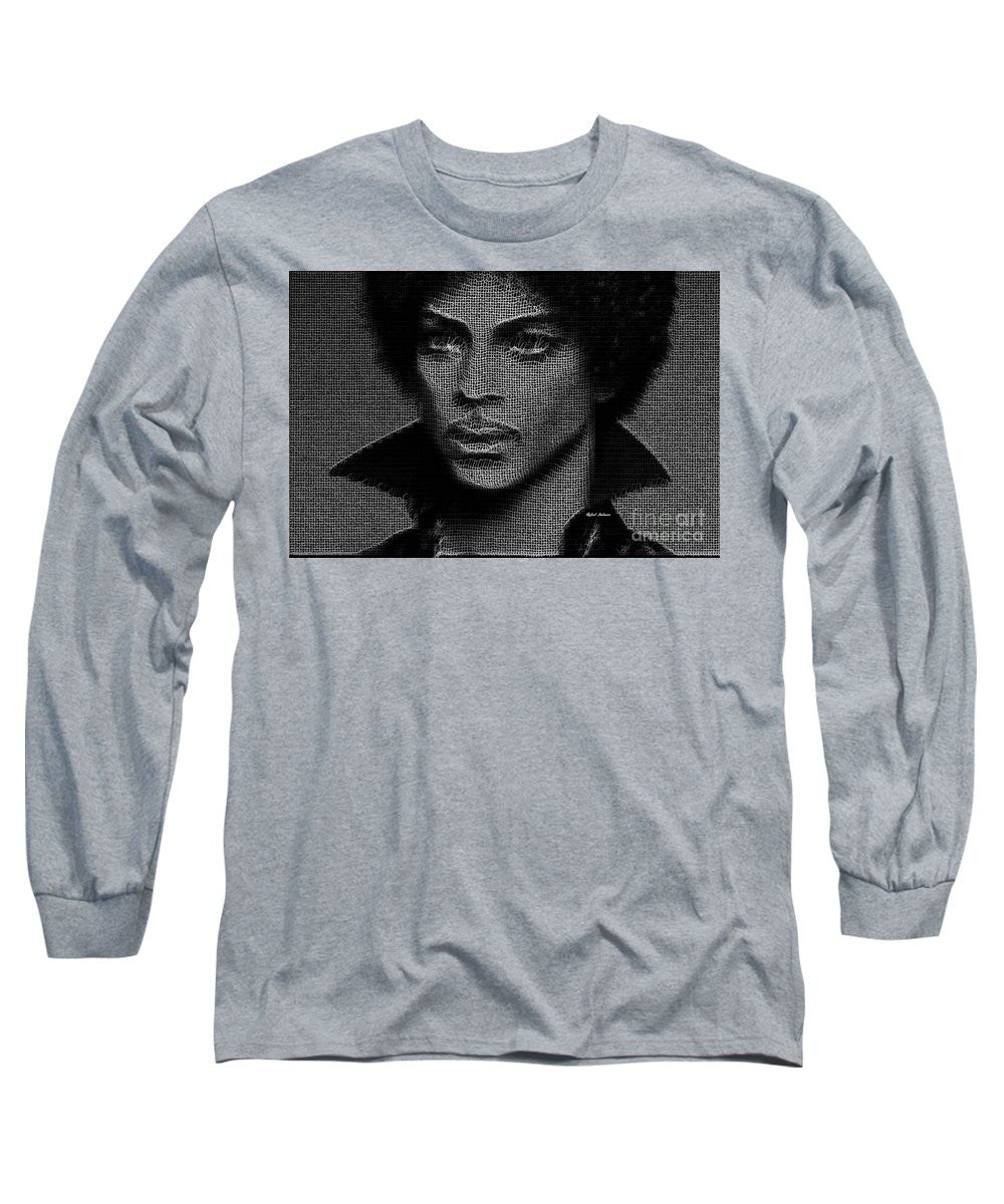 Long Sleeve T-Shirt - Prince - Tribute In Black And White