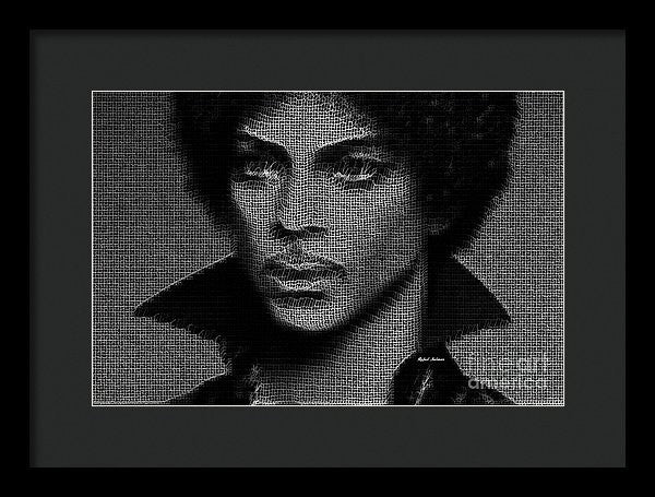 Impression encadrée - Prince - Hommage en noir et blanc