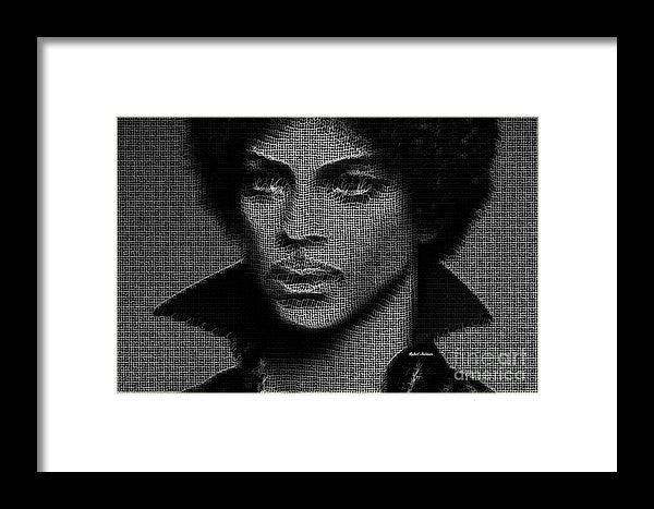 Impression encadrée - Prince - Hommage en noir et blanc