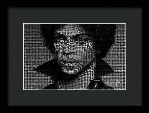 Impression encadrée - Prince - Hommage en noir et blanc