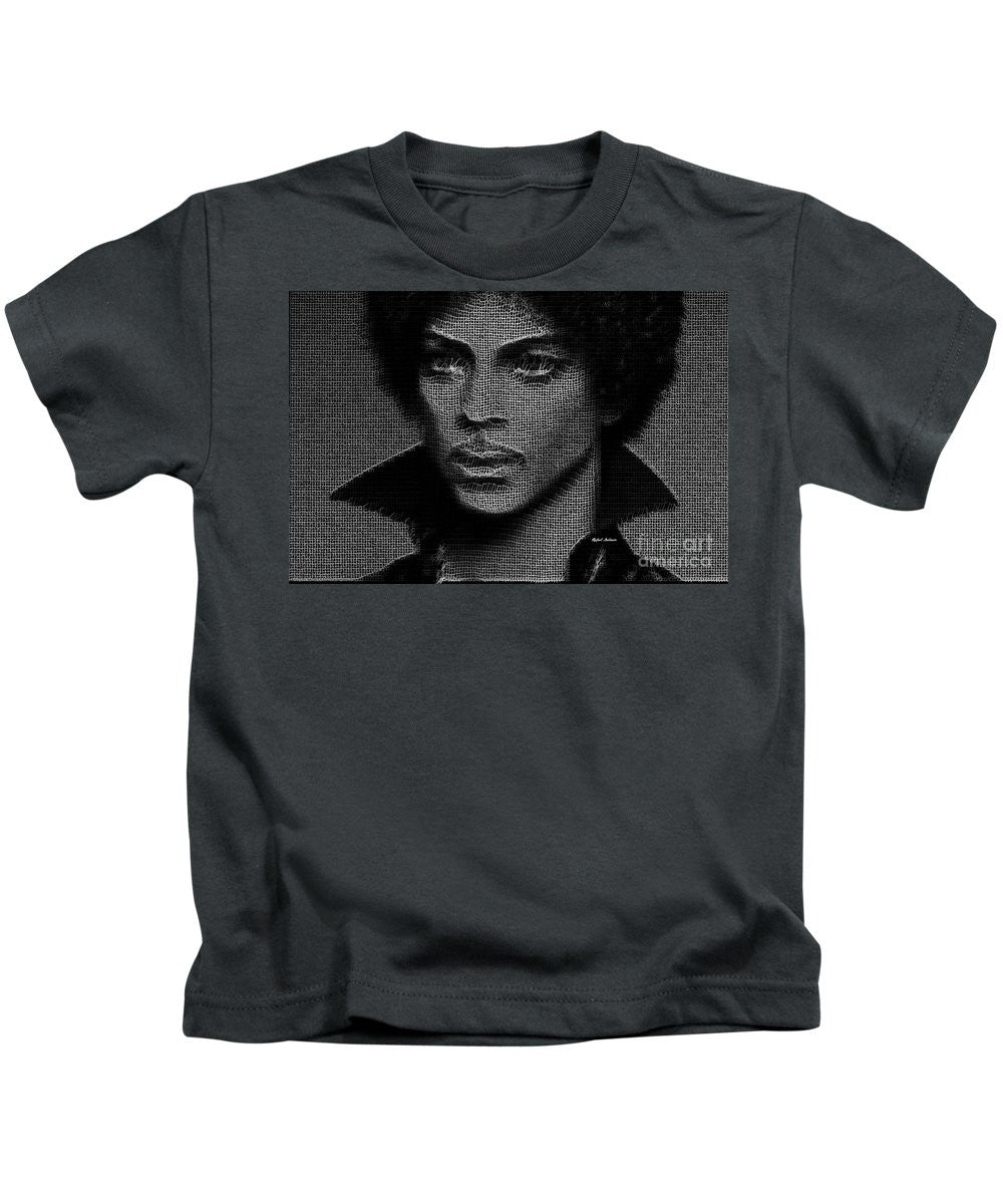 Kids T-Shirt - Prince - Tribute In Black And White