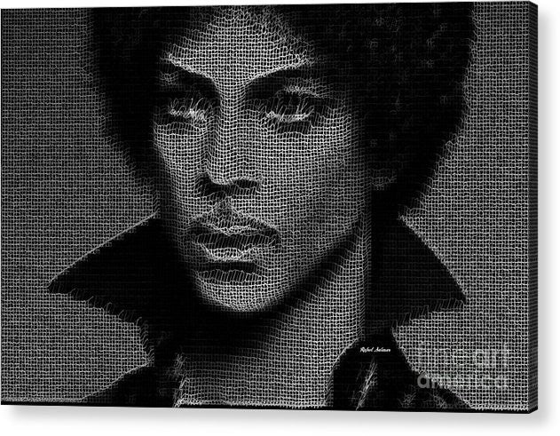 Impression acrylique - Prince - Hommage en noir et blanc