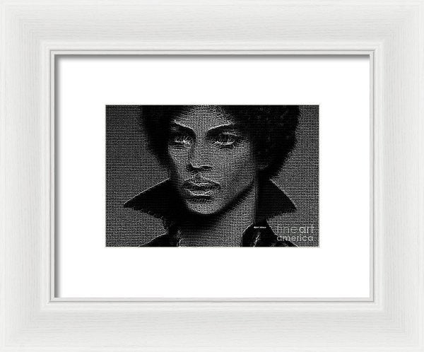 Impression encadrée - Prince - Hommage en noir et blanc