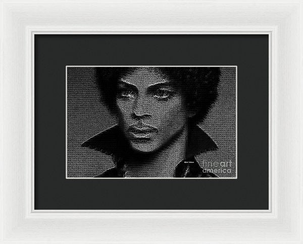 Impression encadrée - Prince - Hommage en noir et blanc