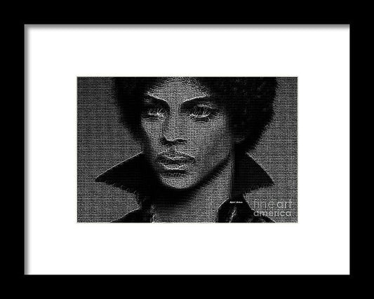 Framed Print - Prince - Tribute In Black And White