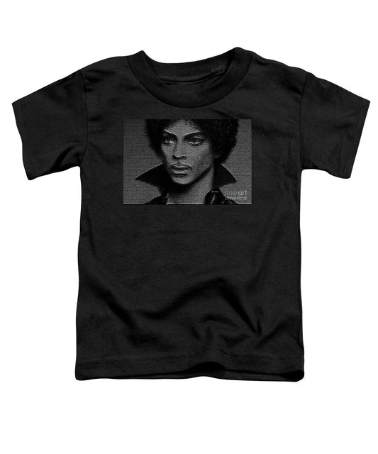 Toddler T-Shirt - Prince - Tribute In Black And White