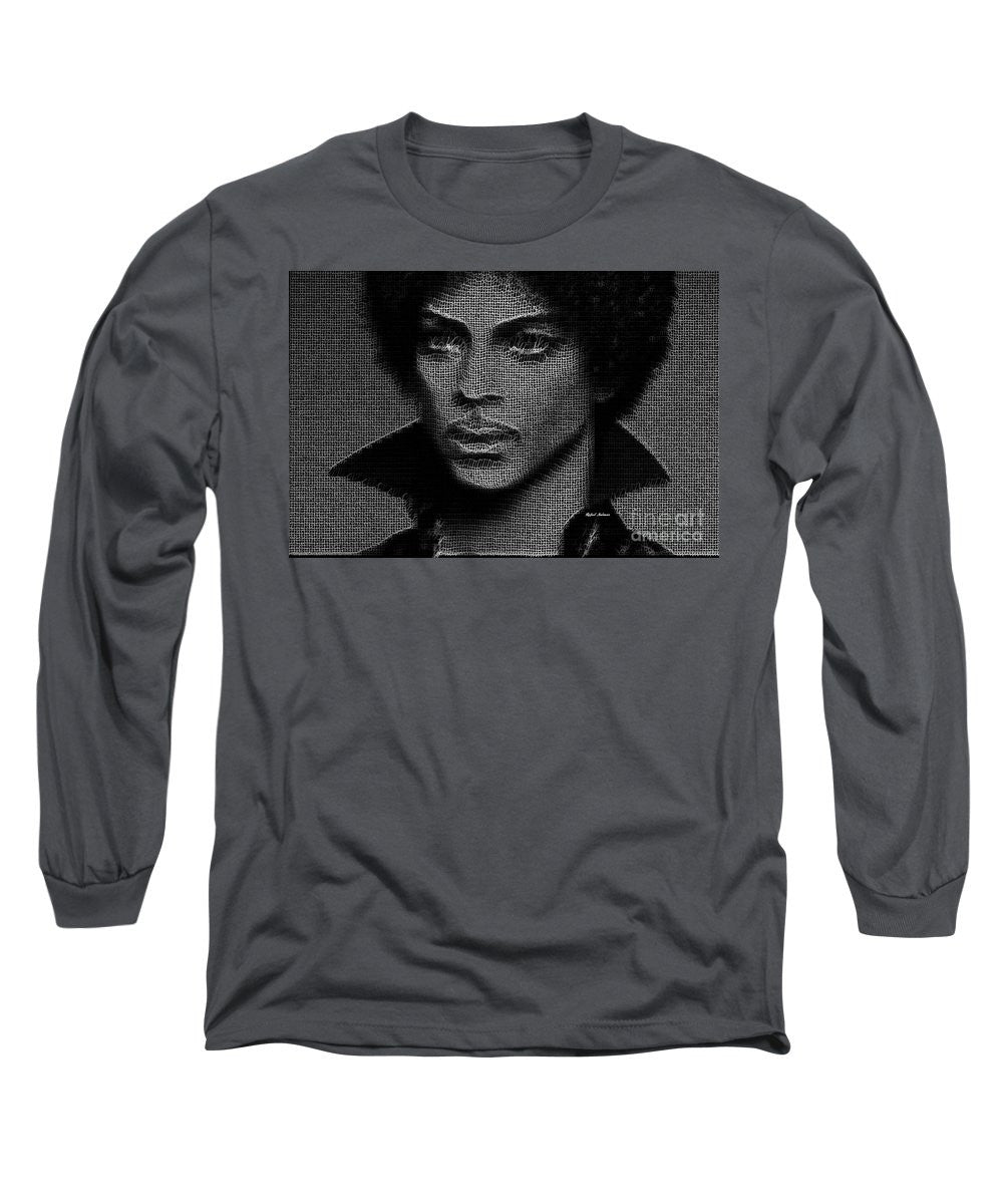 Long Sleeve T-Shirt - Prince - Tribute In Black And White