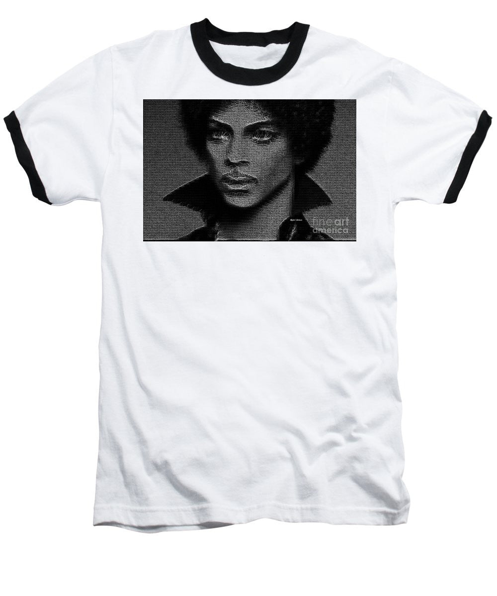 Baseball T-Shirt - Prince - Tribute In Black And White