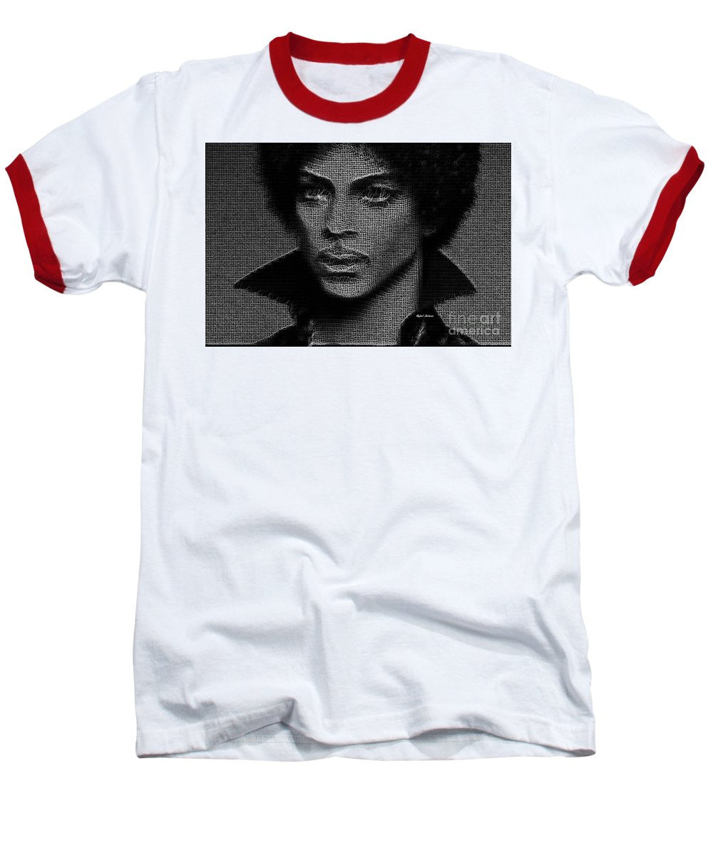 Baseball T-Shirt - Prince - Tribute In Black And White