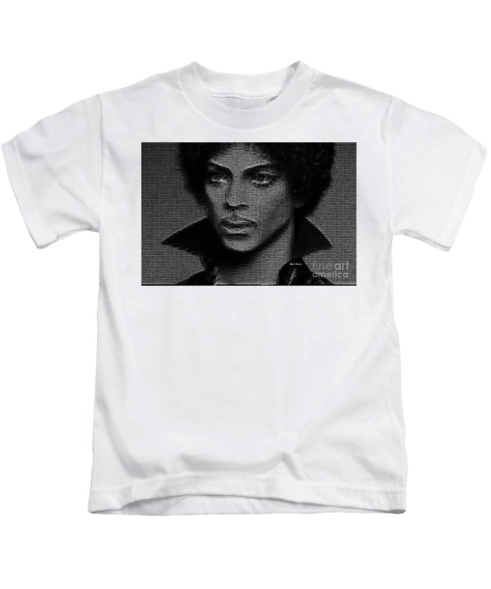 Kids T-Shirt - Prince - Tribute In Black And White