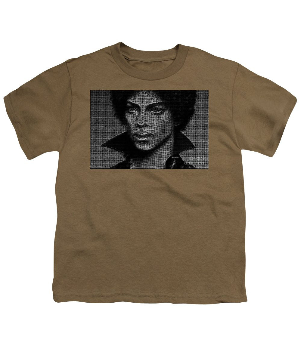 Youth T-Shirt - Prince - Tribute In Black And White