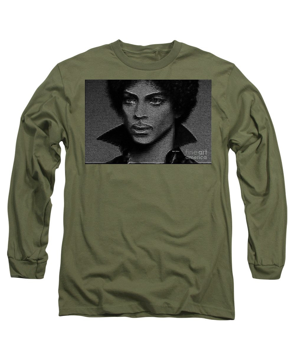 Long Sleeve T-Shirt - Prince - Tribute In Black And White