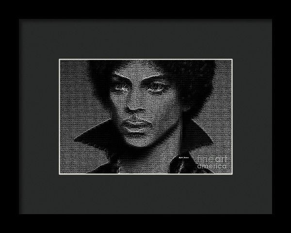 Impression encadrée - Prince - Hommage en noir et blanc