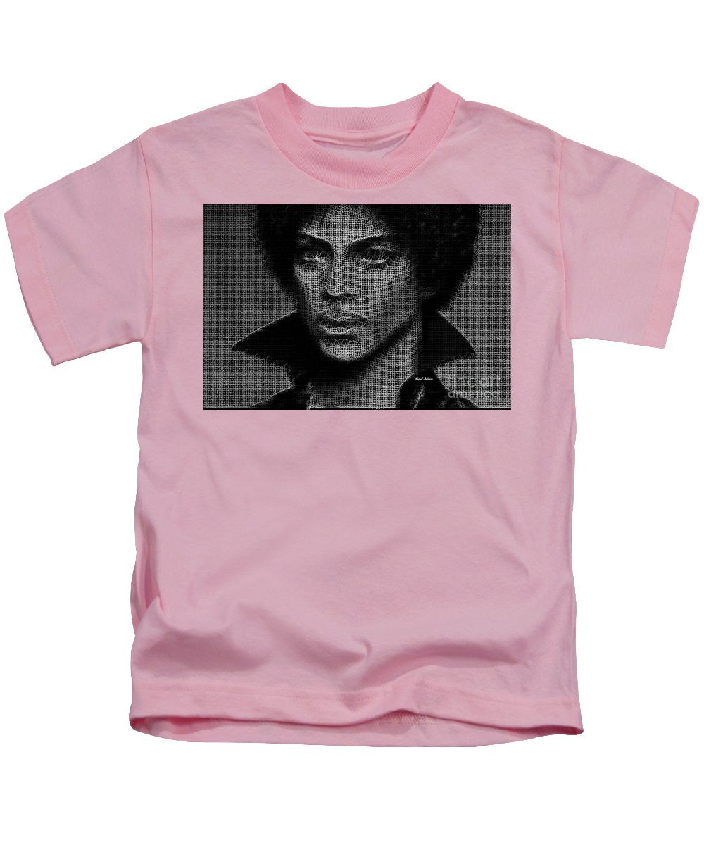 Kids T-Shirt - Prince - Tribute In Black And White